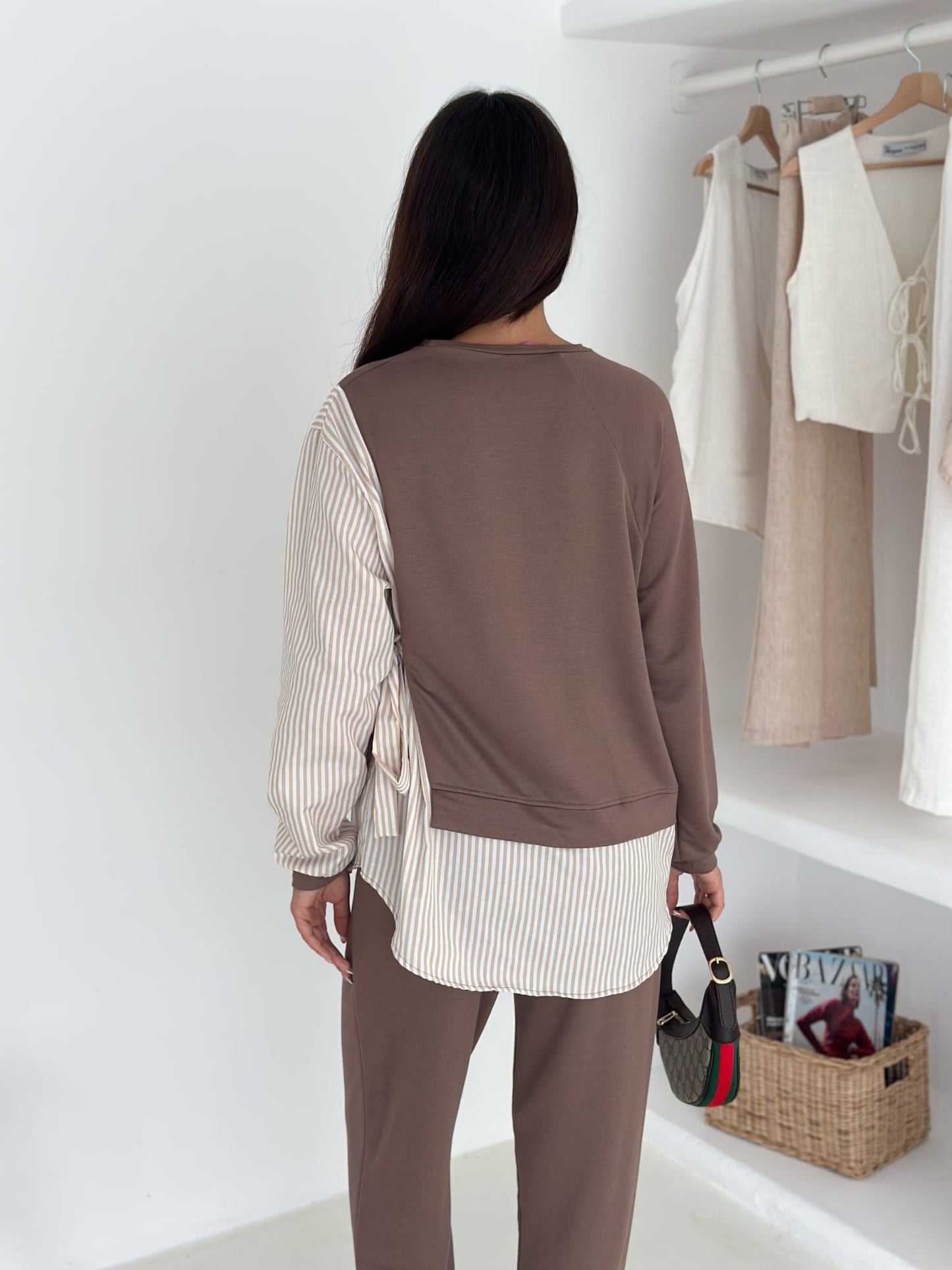 Sweat-Gömlek-Kombinli-Takım–SKAHVE