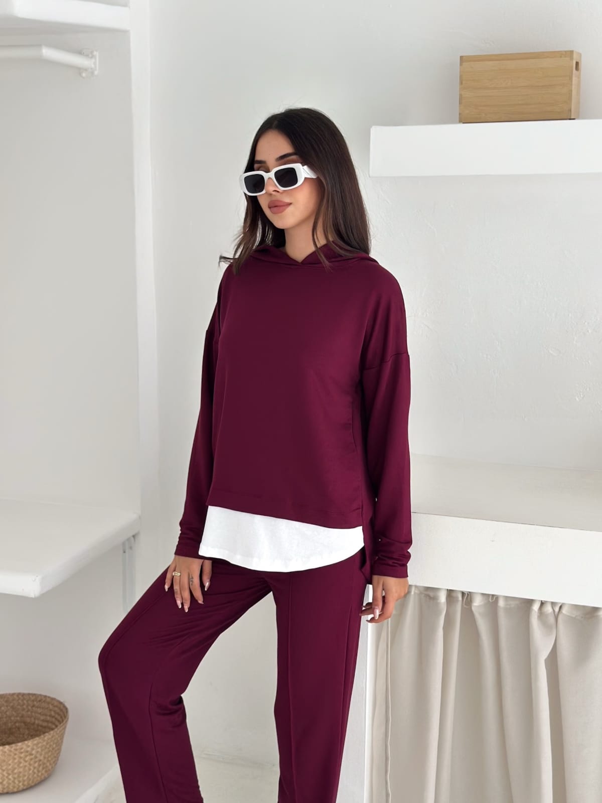 Sweat-Kombinli-kapusonlu-Takım–bordo