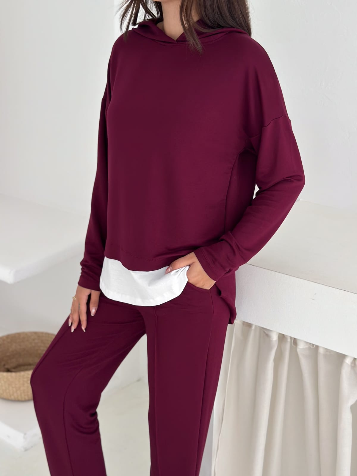 Sweat-Kombinli-kapusonlu-Takım–bordo