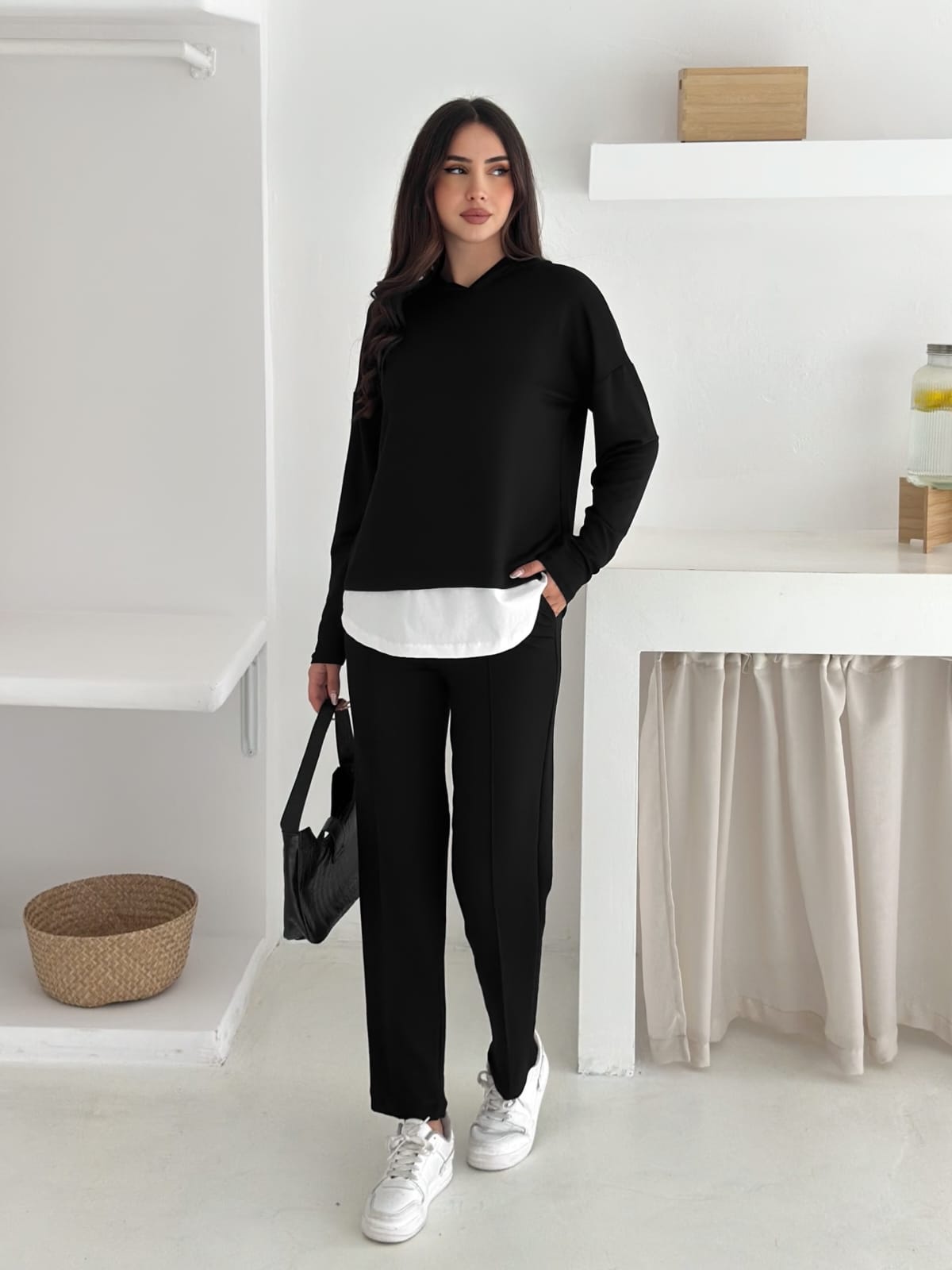 Sweat-Kombinli-kapusonlu-Takım–siyah