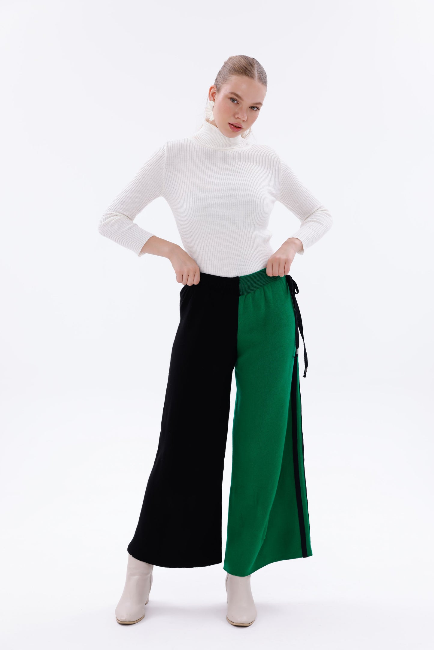 TRİKO SİYAH/YEŞİL PANTOLON